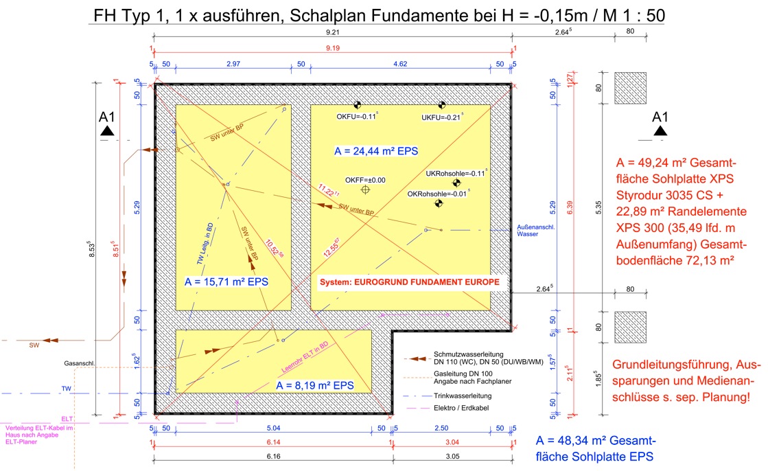 Schalplan Blockbohle